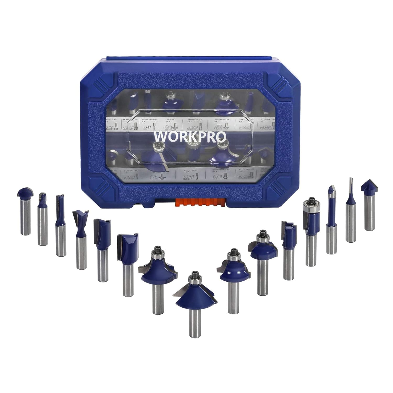 WORKPRO 15-Piece Router Bit Set