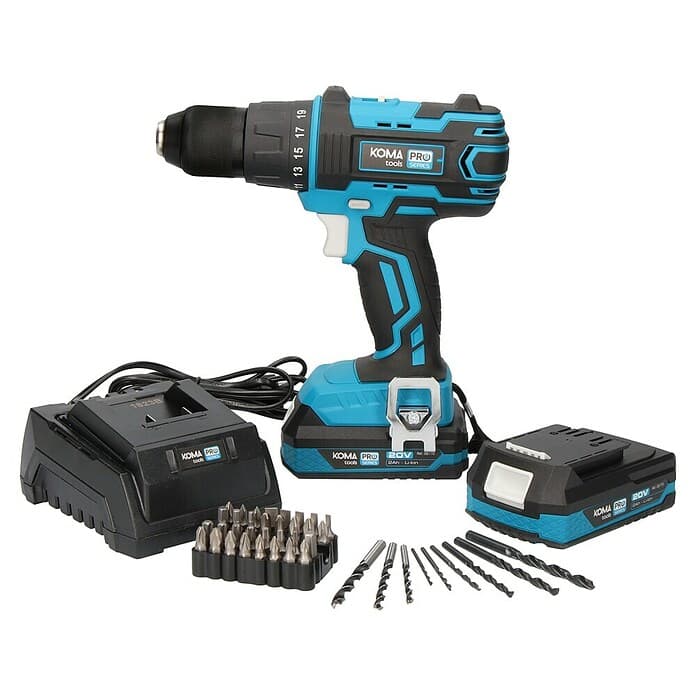 Koma Tools PRO Series Cordless Hammer Drill Kit
